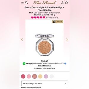 Magic Sprinkles Shimmering Gold Eyeshadow